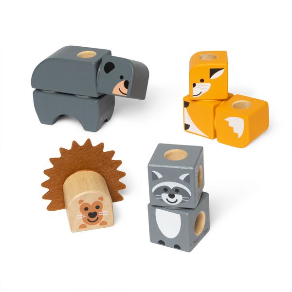 Produktbild: Melissa & Doug Blockables Waldtierfreunde Bauset