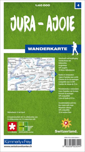 Produktbild: Jura - Ajoie 04 Wanderkarte