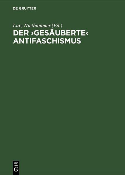 Produktbild: Der &iquest;ges&auml;uberte&iquest; Antifaschismus