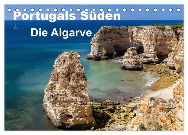 Produktbild: Portugals S&uuml;den - Die Algarve (Tischkalender 2026 DIN A5 quer), CALVENDO Monatskalender