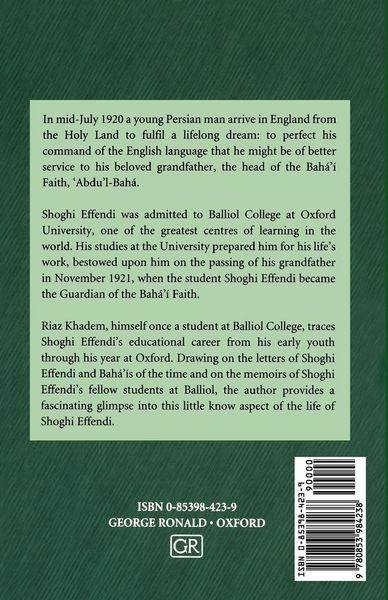 Produktbild: Shoghi Effendi in Oxford