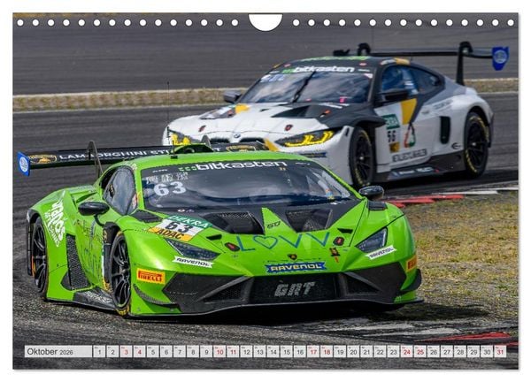Produktbild: Wilde Stiere am N&uuml;rburgring (Wandkalender 2026 DIN A4 quer), CALVENDO Monatskalender