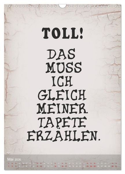 Produktbild: Ziemlich schlecht gelaunt (Wandkalender 2026 DIN A3 hoch), CALVENDO Monatskalender