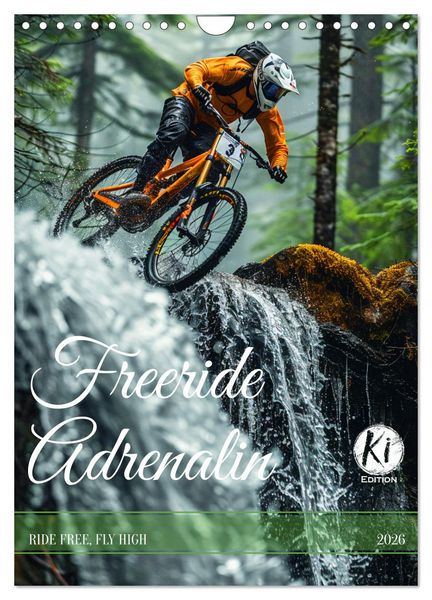 Produktbild: Freeride Adrenalin (Wandkalender 2026 DIN A4 hoch), CALVENDO Monatskalender