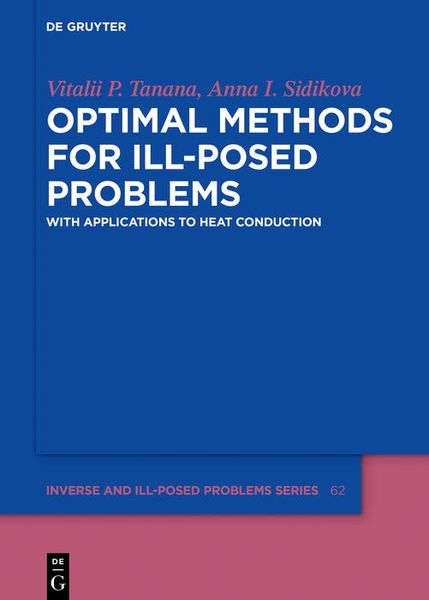 Produktbild: Optimal Methods for Ill-Posed Problems
