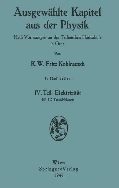 Produktbild: Ausgew&auml;hlte Kapitel aus der Physik. Nach Vorlesungen an der Technischen Hochschule in Graz
