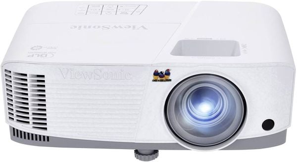 Viewsonic Beamer PA503W DLP 3800 ANSI-Lumen 1280 x 800 WXGA 3D ready, automatische Trapezkorrektur, HD ready, mit Fernbe