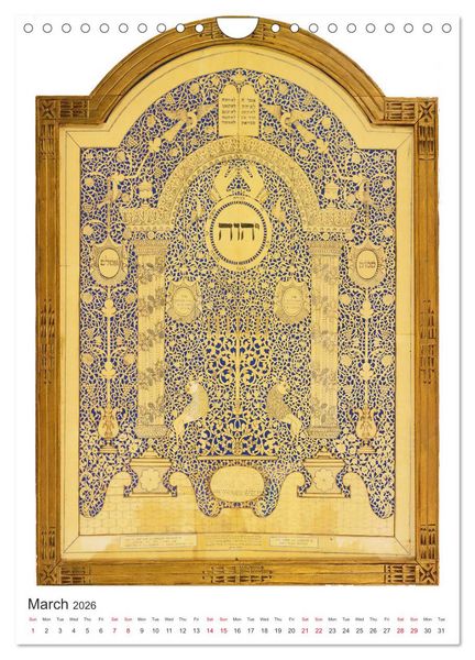 Produktbild: Hebrew Illuminations and Manuscripts (Wall Calendar 2026 DIN A4 portrait), CALVENDO 12 Month Wall Calendar