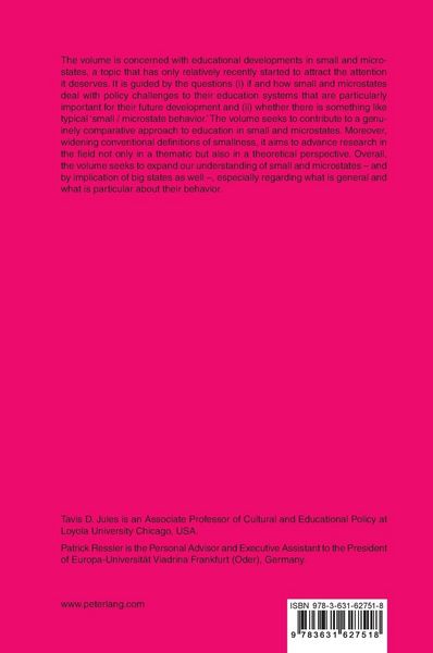 Produktbild: Re-Reading Education Policy and Practice in Small States