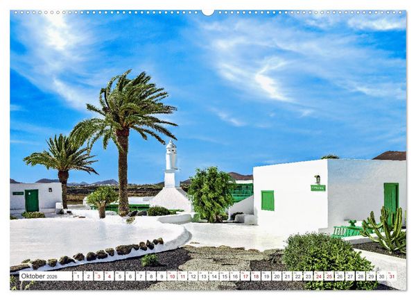 Produktbild: Lanzarote - Wo die Vulkane die Landschaft formten (Wandkalender 2026 DIN A2 quer), CALVENDO Monatskalender