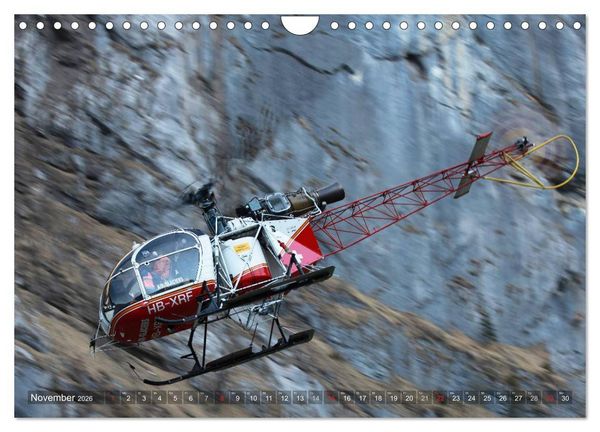 Produktbild: Helikopter in der Luft (Wandkalender 2026 DIN A4 quer), CALVENDO Monatskalender