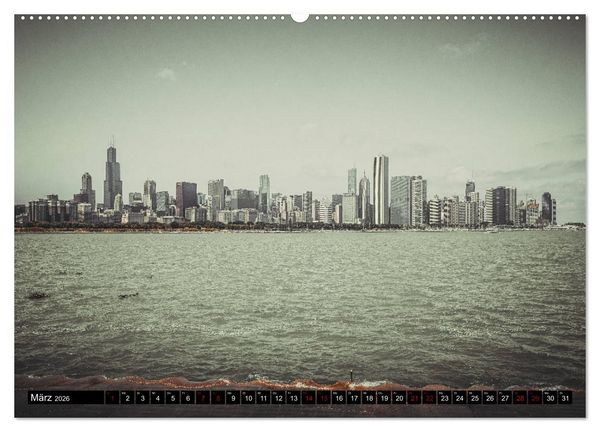 Produktbild: Metropole Chicago (hochwertiger Premium Wandkalender 2026 DIN A2 quer), Kunstdruck in Hochglanz