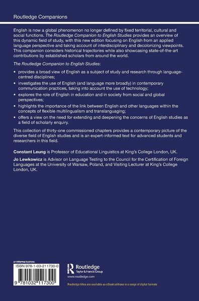 Produktbild: The Routledge Companion to English Studies