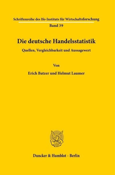 Produktbild: Die deutsche Handelsstatistik.