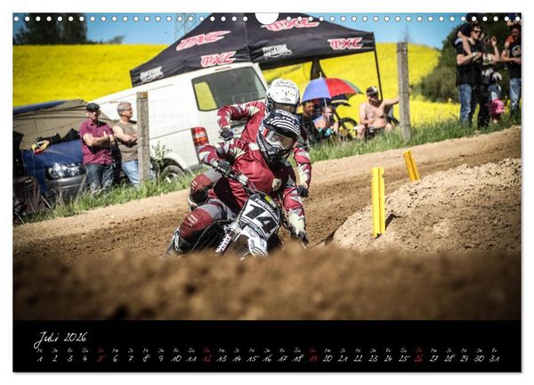 Produktbild: Motocross Racing 2026 (Wandkalender 2026 DIN A3 quer), CALVENDO Monatskalender