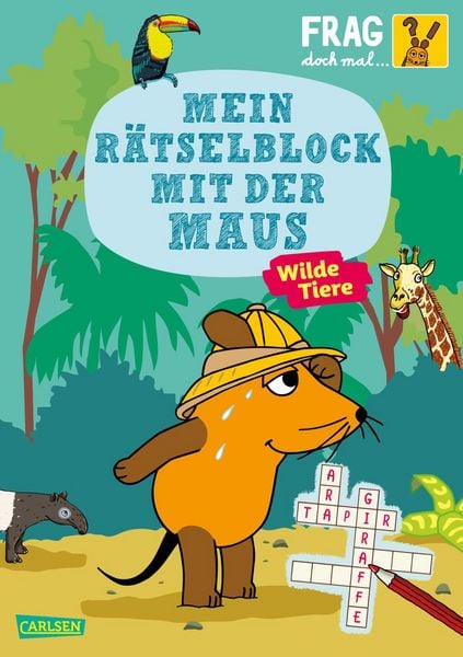 Produktbild: Frag doch mal ... die Maus: Mein R&auml;tselblock mit der Maus- Wilde Tiere