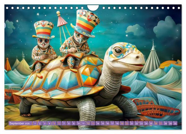 Produktbild: Zirkusfantasien - Bezaubernd fremdartig (Wandkalender 2026 DIN A4 quer), CALVENDO Monatskalender