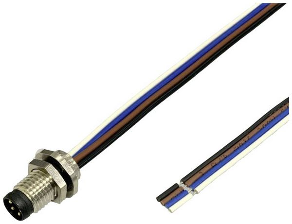 Produktbild: BKL Electronic 2701004 Sensor/Aktor Einbaustecker M8 0.2m Polzahl Sensoren: 4 1St.