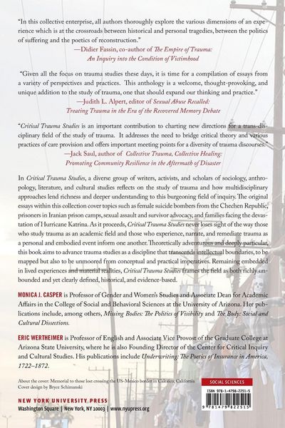 Produktbild: Critical Trauma Studies