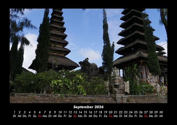 Produktbild: Indonesiens Sch&ouml;nheit 2026 Fotokalender DIN A3