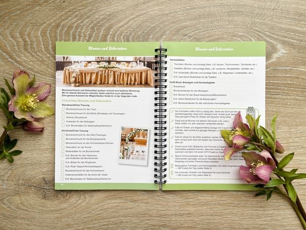 Produktbild: 100 Hochzeit-Checklisten: Das ultimative Buch f&uuml;r die stressfreie Hochzeitsplanung