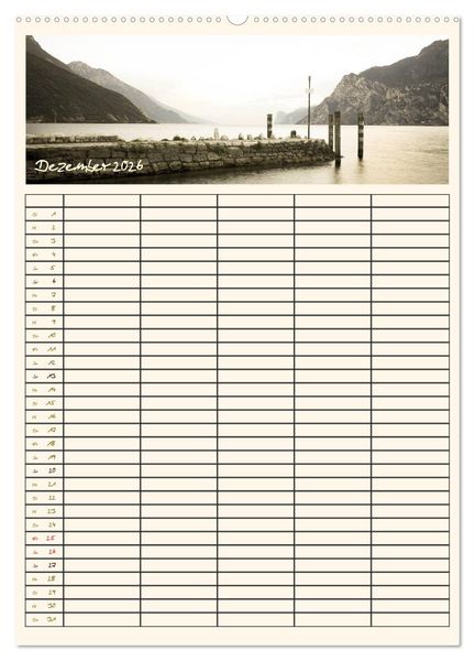 Produktbild: Der Gardasee im Norden - Familienplaner 2026 (Wandkalender 2026 DIN A2 hoch), CALVENDO Monatskalender