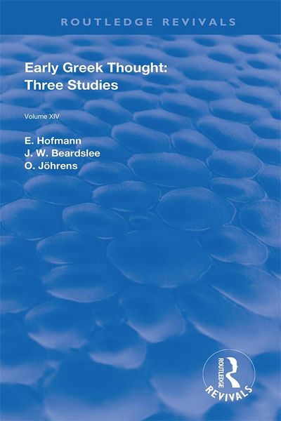 Produktbild: Early Greek Thought