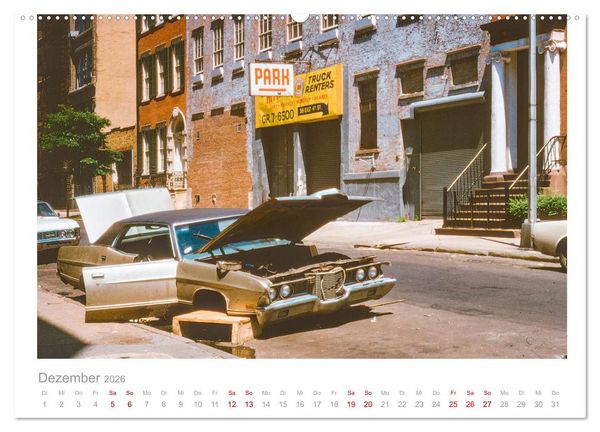 Produktbild: New York in 1975 (hochwertiger Premium Wandkalender 2026 DIN A2 quer), Kunstdruck in Hochglanz