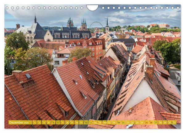 Produktbild: Romantisches Erfurt - Reise durch das sch&ouml;ne Th&uuml;ringen (Wandkalender 2026 DIN A4 quer), CALVENDO Monatskalender