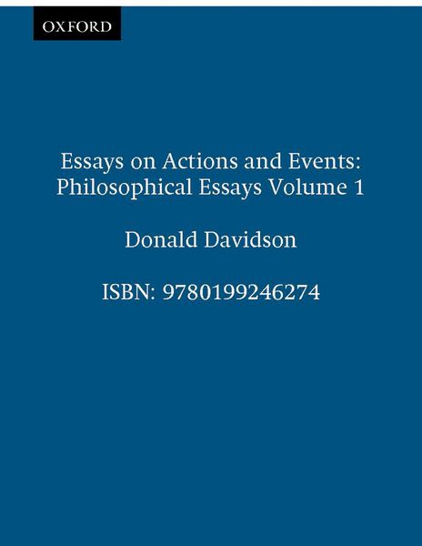 Produktbild: Essays on Actions and Events