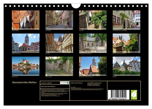 Produktbild: Bezauberndes Mei&szlig;en (Wandkalender 2026 DIN A4 quer), CALVENDO Monatskalender