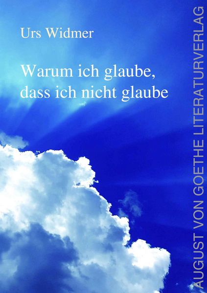 Produktbild: Warum ich glaube, dass ich nicht glaube