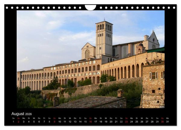 Produktbild: Auf den Spuren des Hl. Franziskus (Wandkalender 2026 DIN A4 quer), CALVENDO Monatskalender