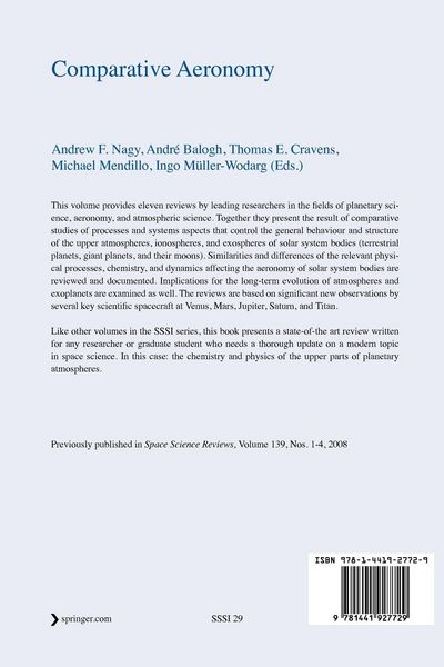 Produktbild: Comparative Aeronomy