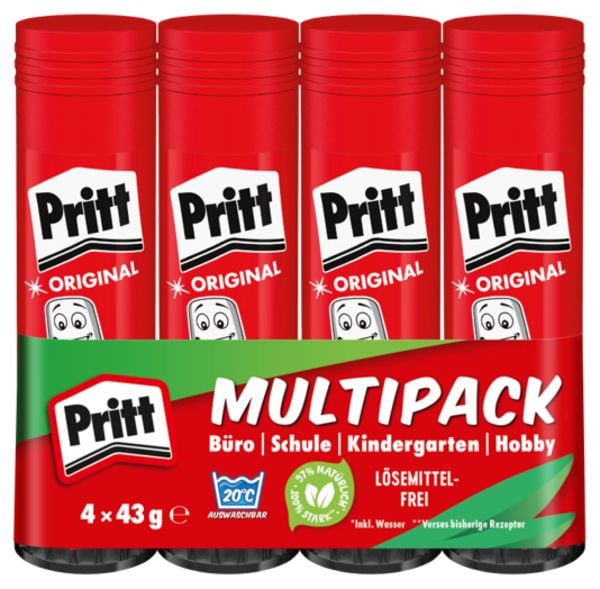 Pritt Klebestift 4 43 g, Multipack