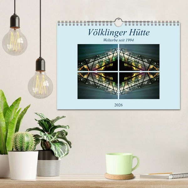 Produktbild: V&ouml;lklinger H&uuml;tte Welterbe seit 1994 (Wandkalender 2026 DIN A4 quer), CALVENDO Monatskalender