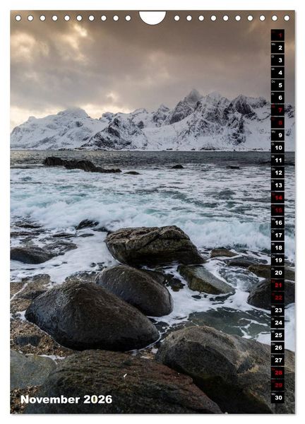 Produktbild: Lofoten. Poetische Landschaften (Wandkalender 2026 DIN A4 hoch), CALVENDO Monatskalender