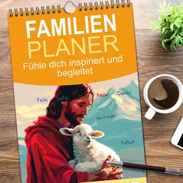 Produktbild: Familienplaner 2026 - F&uuml;hle dich inspiriert und begleitet mit 5 Spalten (Wandkalender, 21 x 45 cm) CALVENDO