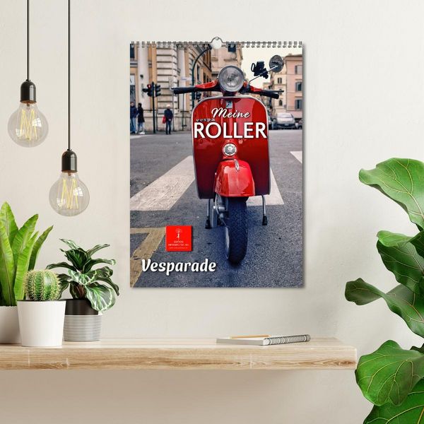 Produktbild: Meine Roller Vesparade (Wandkalender 2026 DIN A3 hoch), CALVENDO Monatskalender