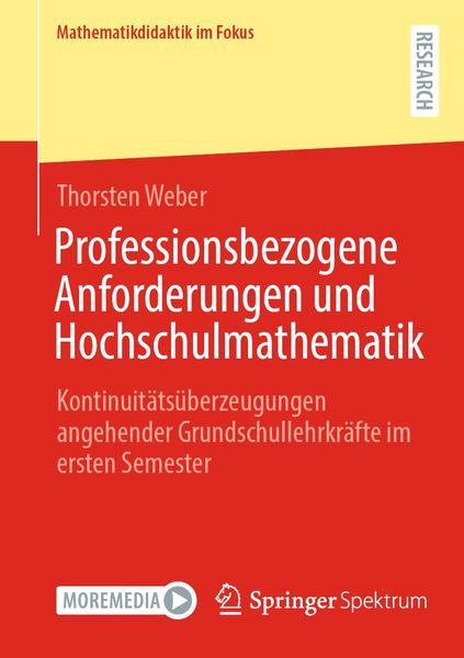 Produktbild: Professionsbezogene Anforderungen und Hochschulmathematik