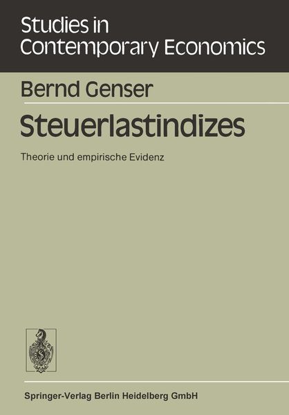 Produktbild: Steuerlastindizes