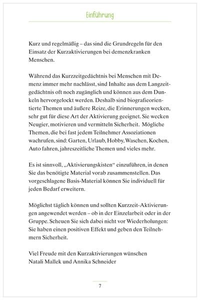 Produktbild: Kurzaktivierungen. Spiele und Besch&auml;ftigungen f&uuml;r Senioren. Auch mit Demenz. Ratgeber