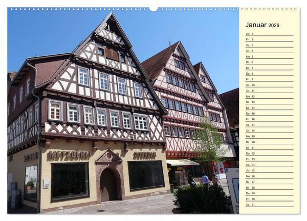 Produktbild: Calw erleben (Wandkalender 2026 DIN A2 quer), CALVENDO Monatskalender