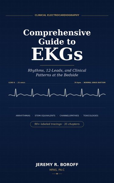 Produktbild: Comprehensive Guide to EKG's Rhythms, 12 leads, and Clinical Patterns at Bedside