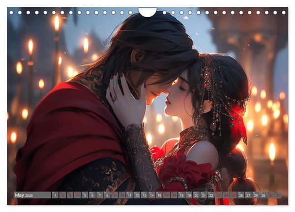 Produktbild: Magic Manga Love (Wall Calendar 2026 DIN A4 landscape), CALVENDO 12 Month Wall Calendar