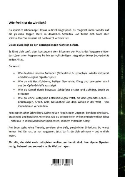 Produktbild: Deine Signatur: Raus aus der Matrix des Vergessens