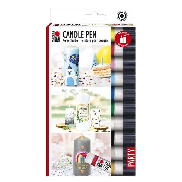 Produktbild: Marabu Candle Liner Set 10 Farben 10x25ml