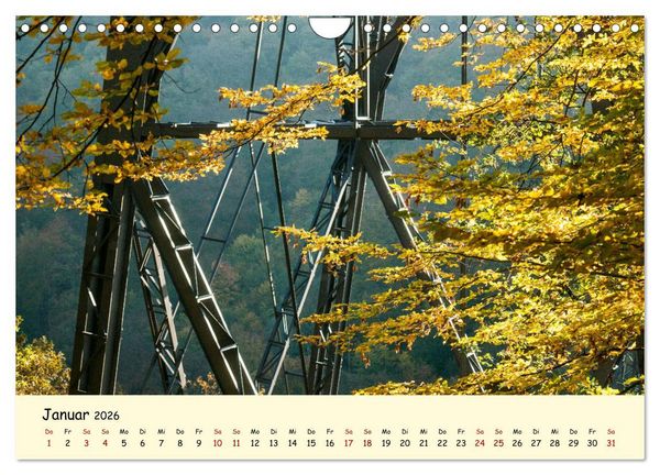 Produktbild: M&uuml;ngstener Br&uuml;cke - Landschaft rund um Solingen (Wandkalender 2026 DIN A4 quer), CALVENDO Monatskalender