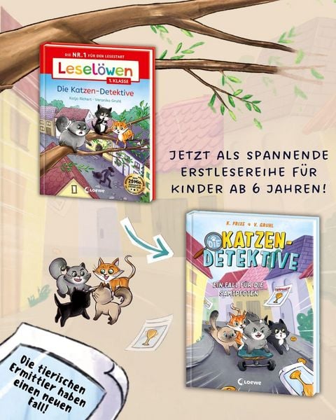 Produktbild: Lesel&ouml;wen 1. Klasse - Die Katzen-Detektive