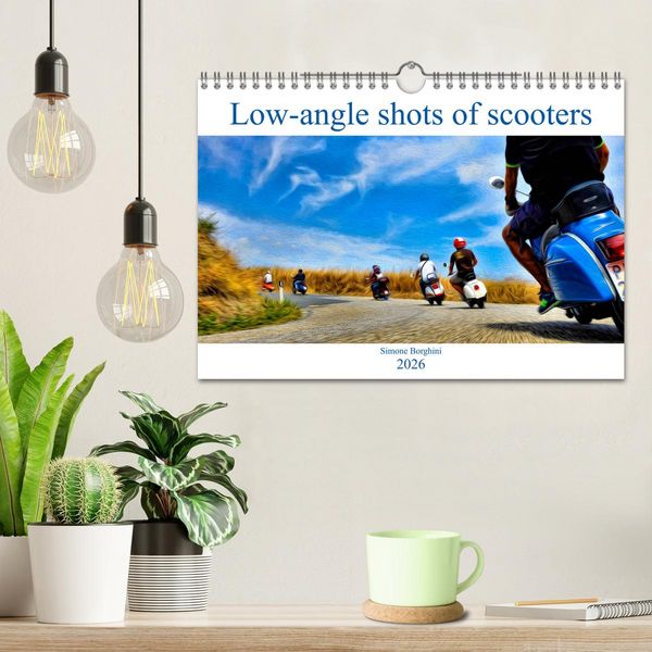 Produktbild: Low-angle shots of scooters (Wall Calendar 2026 DIN A4 landscape), CALVENDO 12 Month Wall Calendar